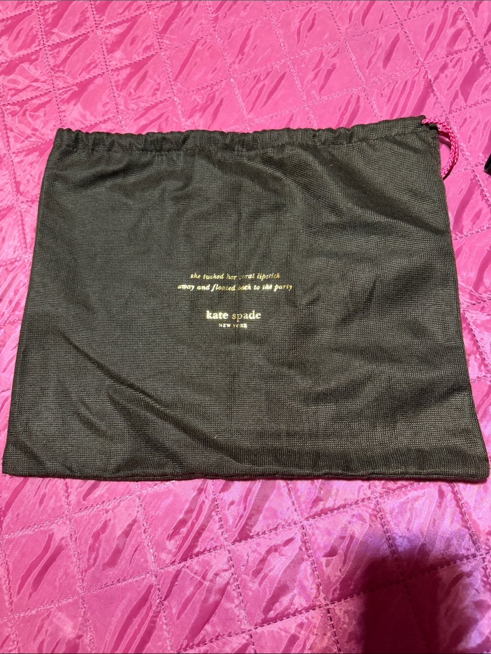 Kate Spade Brown Drawstring Dust Bag